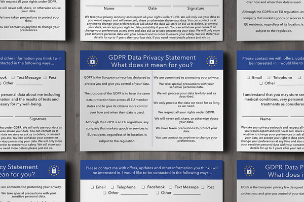 GDPR Compliant Client Card / General Card for All Client Cards