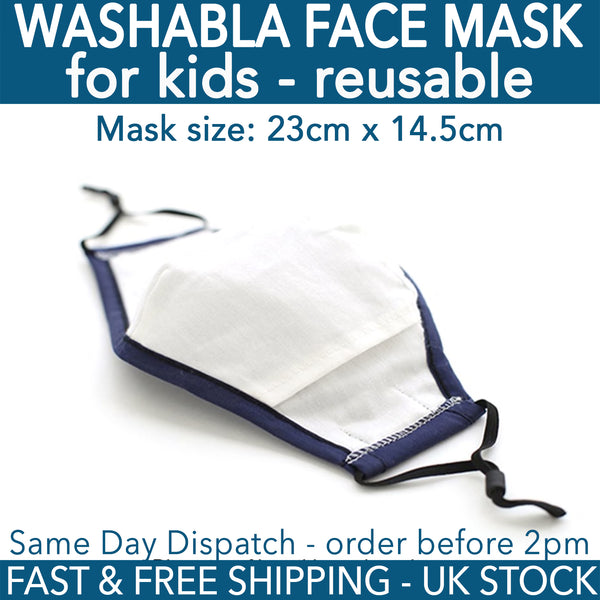 Face Mask Cover for Kids - Compatible with PM2.5 filters- UK Stock