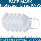 KN95 Professional Face Mask Mouth Guard Cover - UK Stock