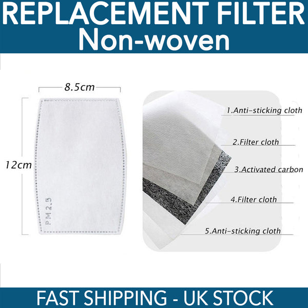 PM2.5 Filter Anti Haze Mouth Mask Anti Dust Filter Health Care