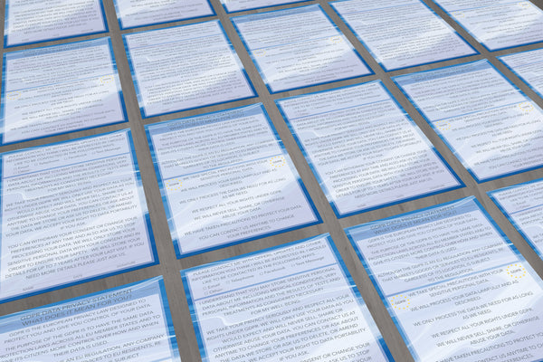 GDPR Card For Client Card / Treatment Consultation Card / Portrait Design