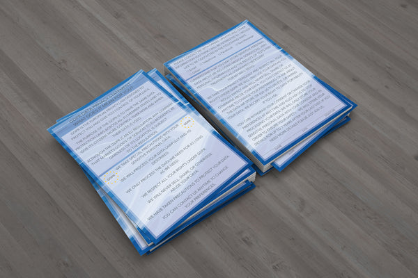 GDPR Card For Client Card / Treatment Consultation Card / Portrait Design