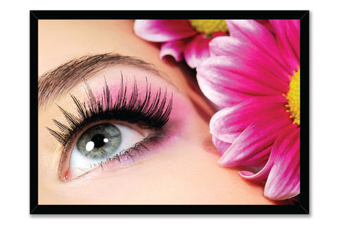 PRINTED POSTER - Beauty Salon Room Wall Decor Print Unframed - Eyelash Flower