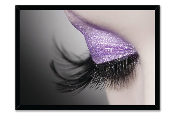 PRINTED POSTER - Beauty Salon Room Wall Decor Print Unframed - Purple Eye