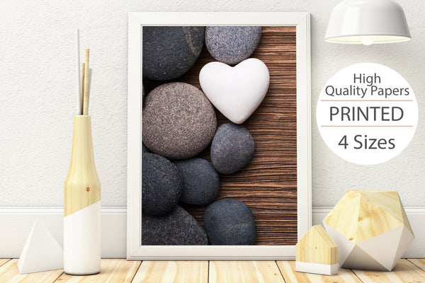 PRINTED POSTER - Beauty Salon Room Wall Decor Print Unframed - Stones