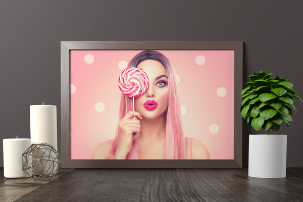 PRINTED POSTER - Beauty Salon Room Wall Decor Print Unframed - Candy