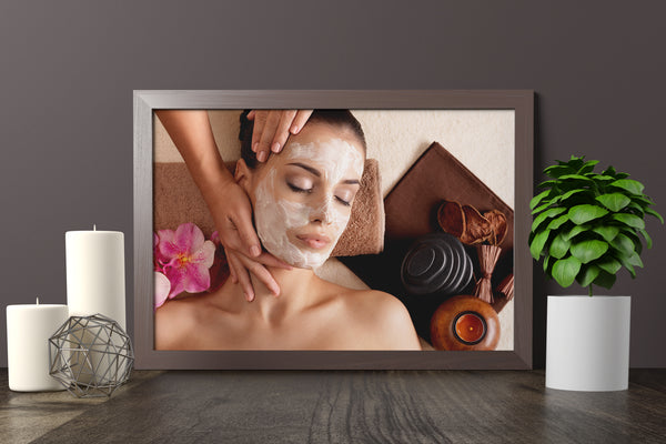 PRINTED POSTER - Beauty Salon Room Wall Decor Print Unframed - Facial