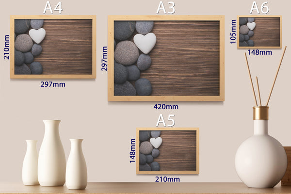 PRINTED POSTER - Beauty Salon Room Wall Decor Print Unframed - Stones