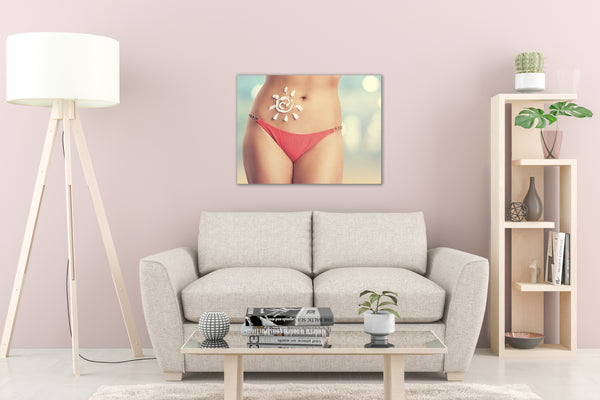 PRINTED POSTER - Beauty Salon Room Wall Decor Print Unframed - Tan Body