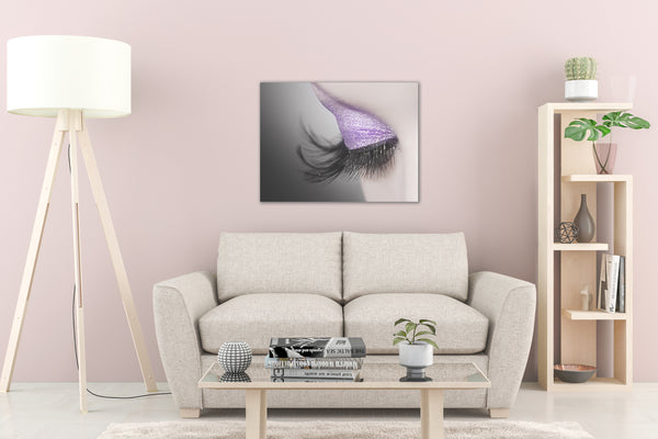 PRINTED POSTER - Beauty Salon Room Wall Decor Print Unframed - Purple Eye