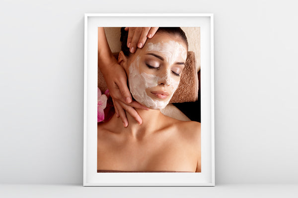 PRINTED POSTER - Beauty Salon Room Wall Decor Print Unframed - Facial