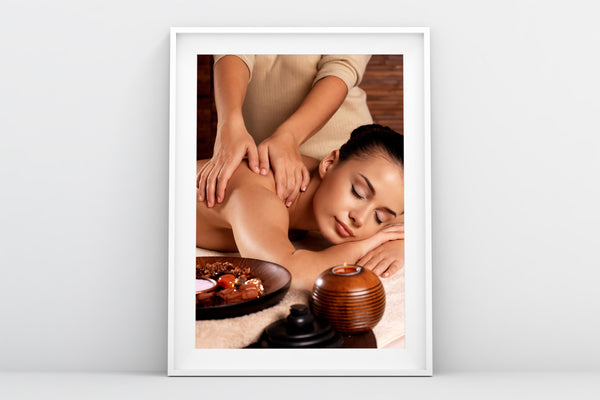 PRINTED POSTER - Beauty Salon Room Wall Decor Print Unframed - Massage