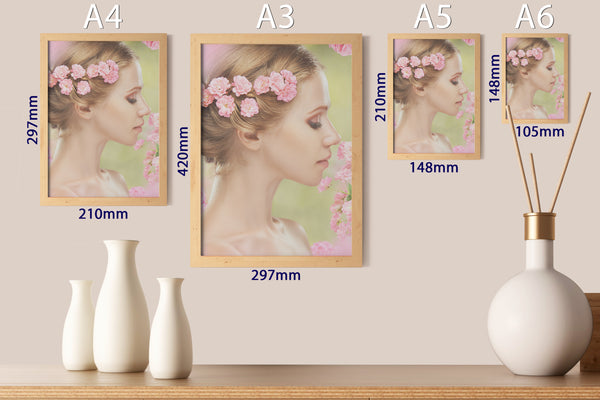 PRINTED POSTER - Beauty Salon Room Wall Decor Print Unframed - Bride