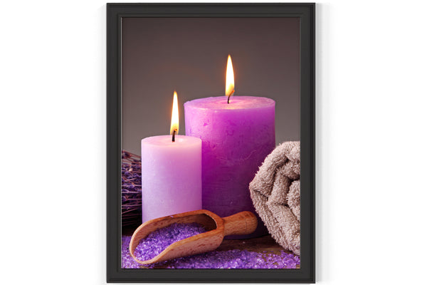 PRINTED POSTER - Beauty Salon Room Wall Decor Print Unframed - Purple Spa