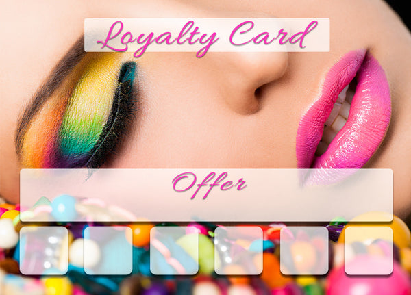 Mini Loyalty Card for Beauty Salons, Therapists - A8 size