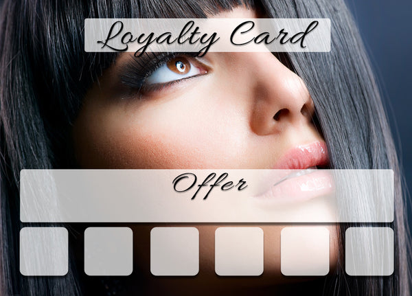 Mini Loyalty Card for Beauty Salons, Hairdressers - A8 size