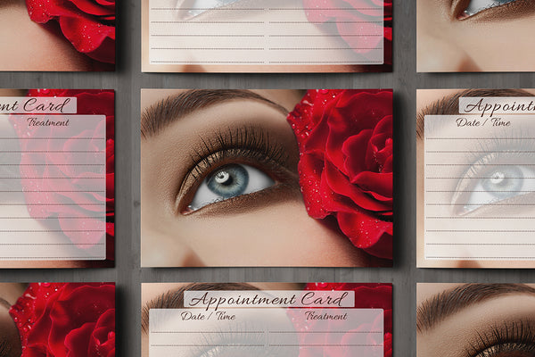 Appointment Card for Beauty Salons, Lash Lift, Eyelash Extension