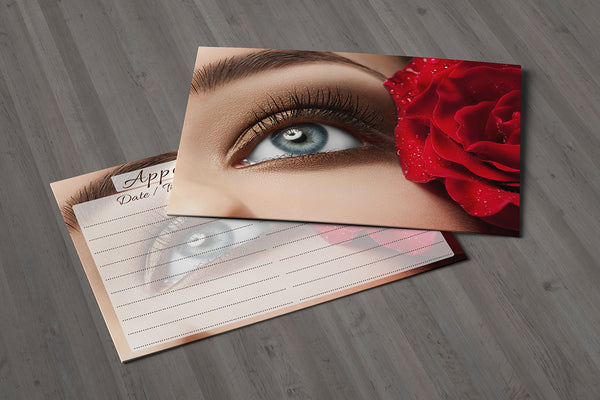 Appointment Card for Beauty Salons, Lash Lift, Eyelash Extension