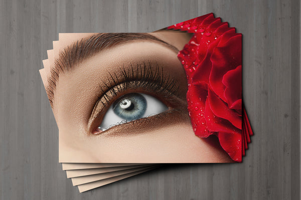 Mini Loyalty Card for Beauty Salons, Eyelash Extension, Lash Lift - A8 size