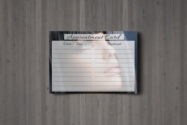 Appointment Card for Beauty Salons, Hairdressers