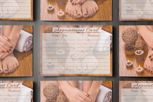 Appointment Card for Beauty Salons, Nail technicians