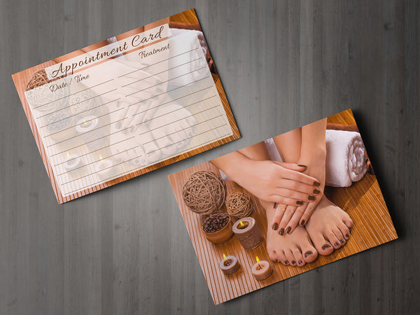 Appointment Card for Beauty Salons, Nail technicians