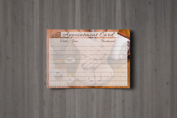 Appointment Card for Beauty Salons, Nail technicians