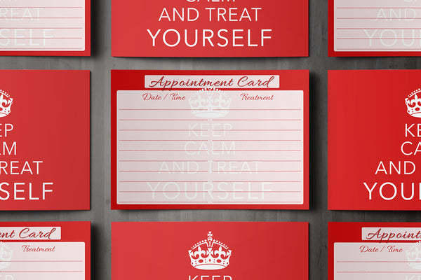 Appointment Card for Beauty Salons, Therapists, Spa