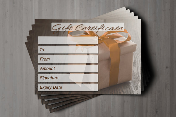 Gift Voucher Card for Hairdressers / Beauty Salons, Nail Treatment, Spa, Massage, Christmas