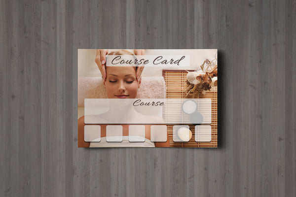 Course Card for Massage/Beauty Salons, Hairdressers, Therapists