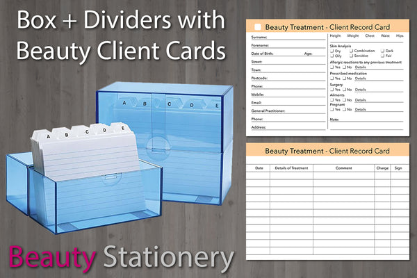 Card Index Box + Free Dividers and Optional Cards