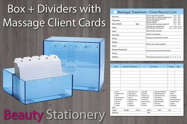 Card Index Box + Free Dividers and Optional Cards
