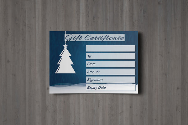 Christmas Gift Voucher Card for Massage/Beauty Salons, Hairdressers, Therapists