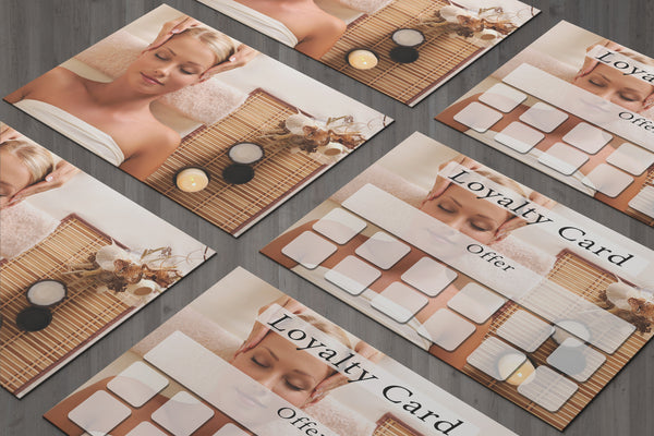 Loyalty Card for Massage/Beauty Salons, Hairdressers, Therapists