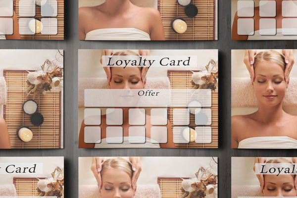 Loyalty Card for Massage/Beauty Salons, Hairdressers, Therapists