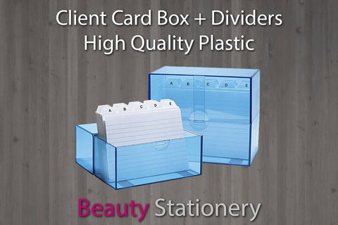 Card Index Box + Free Dividers and Optional Cards