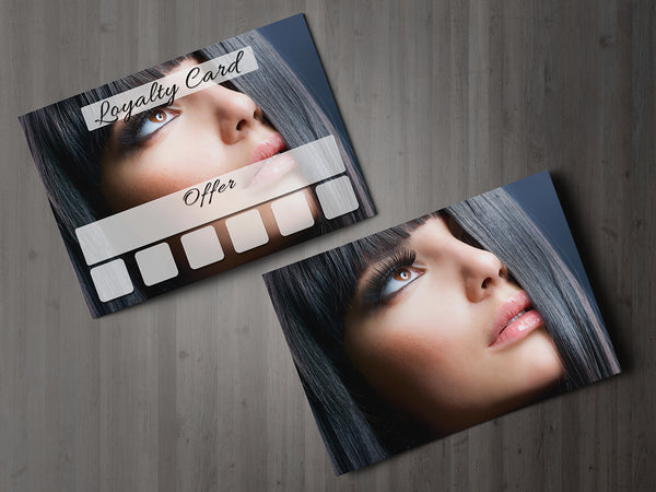 Mini Loyalty Card for Beauty Salons, Hairdressers - A8 size