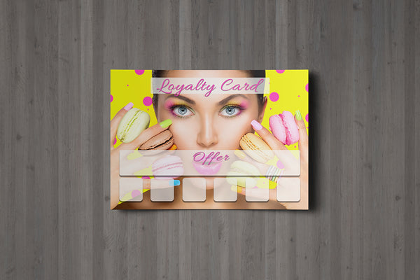 Mini Loyalty Card for Beauty Salons, Therapists - A8 size