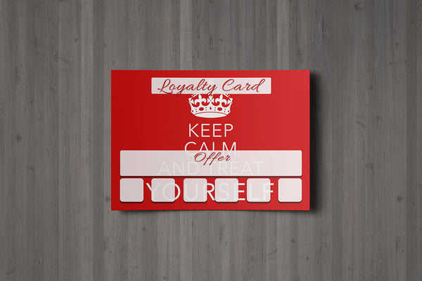 Mini Loyalty Card for Beauty Salons, Therapists - A8 size