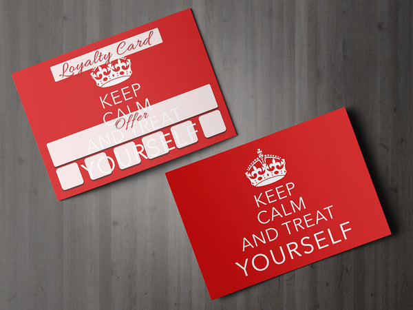 Mini Loyalty Card for Beauty Salons, Therapists - A8 size