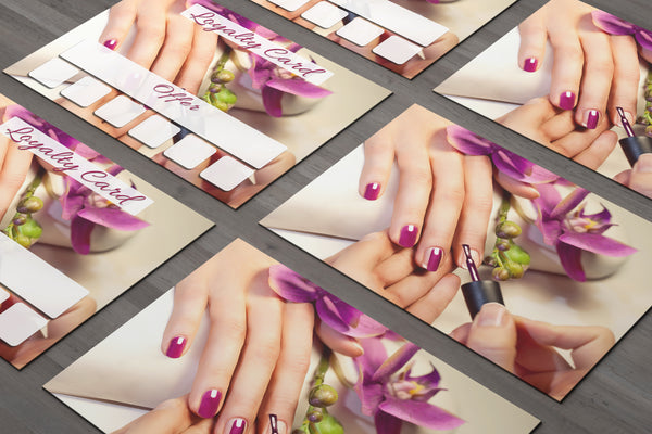 Mini Loyalty Card for Beauty Salons, Nail technicians - A8 size