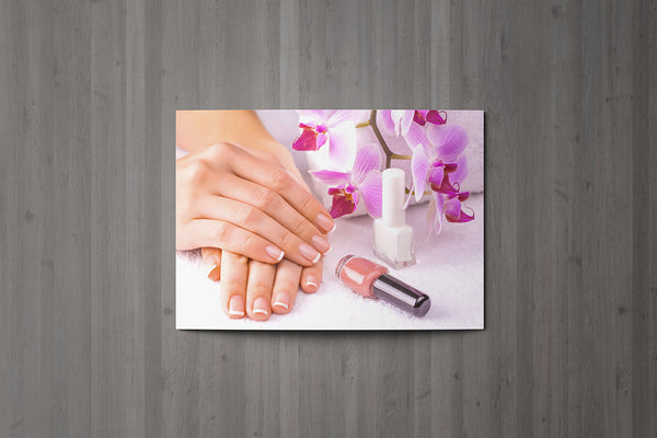 Gift Voucher Card for Beauty Salons, Nail Technicians, Therapists - Manicure Photo