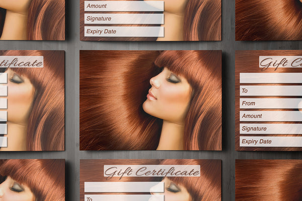 Gift Voucher Card for Hairdressers / Beauty Salons, Eyelash Extension, Makeup