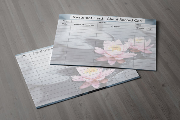 NEW Additional Treatment Client Card / Treatment Consultation Card / Photo Background