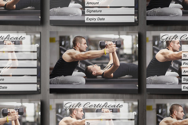 Gift Voucher Card for Personal Trainers, Gym Instructors, Body Building, Kettlebell, Fitness