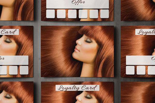 Mini Loyalty Card for Beauty Salons, Hairdressers - A8 size