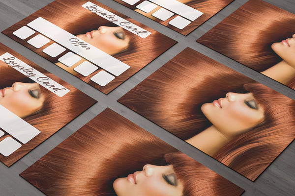 Mini Loyalty Card for Beauty Salons, Hairdressers - A8 size