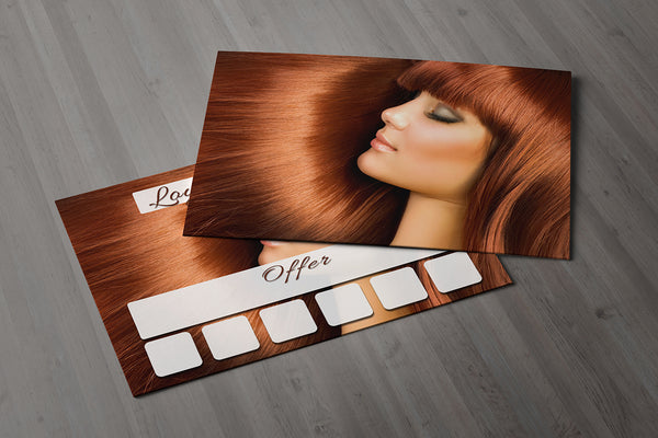 Mini Loyalty Card for Beauty Salons, Hairdressers - A8 size