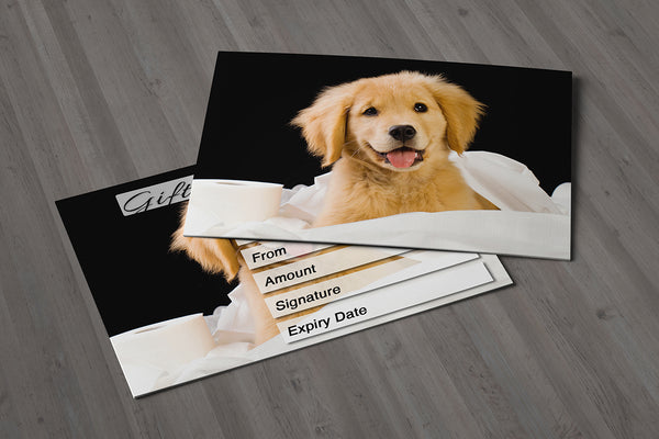 Gift Voucher Card for Veterinarians / Dog Groomers, Dog Trainers