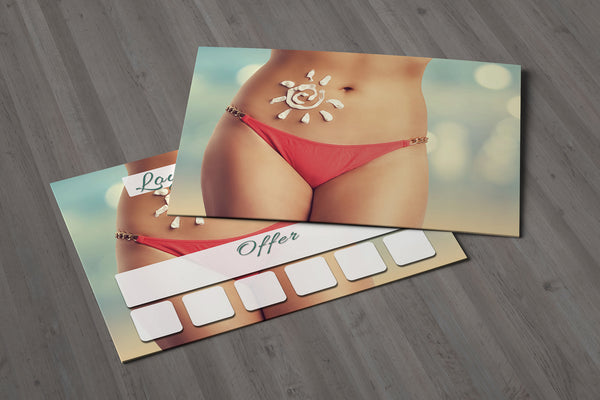 Mini Loyalty Card for Beauty Salons, Therapists, Spray Tan - A8 size